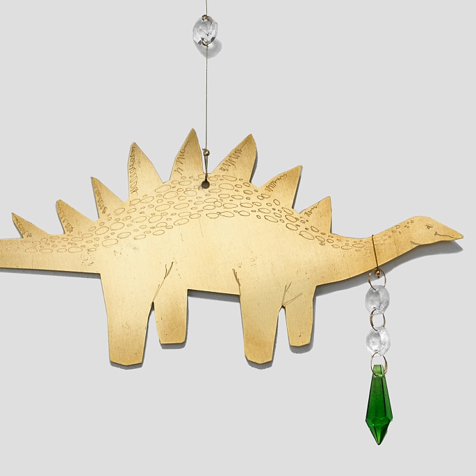 Стегозавр звездный (зеленый хрусталь)