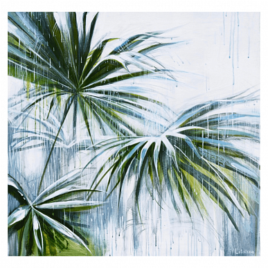 Пальма под дождем
