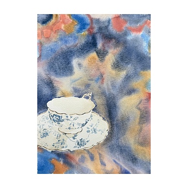 Китайская чашечка на ковре