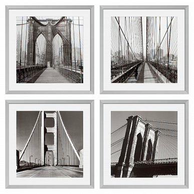 Комплект из 4 фотографий New York Bridges