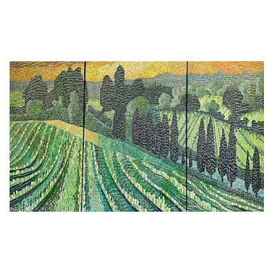 Триптих Sunset vineyards