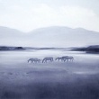Landscape with horses