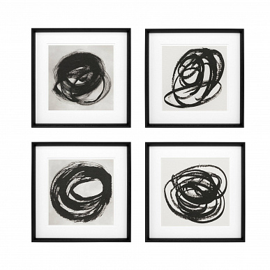 Комплект из 4 принтов Black & White Collection I